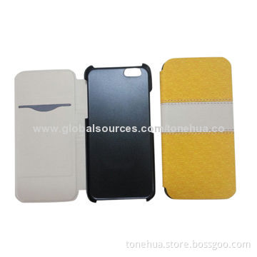 Standing function leather cases for iPhone 6, w/card slot